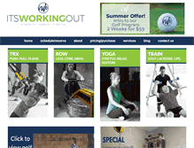 Tablet Screenshot of itsworkingout.com